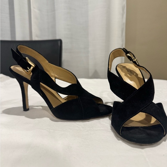Michael Kors Black Strappy Heels - Picture 3 of 8